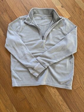 Vineyard Vines Light Gray Men's Half-Zip Pullover